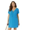 Swimsuits For All Women’s Plus Size Esme Lace Up Cover Up Dress