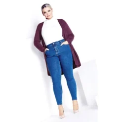 Women's Plus Size Meadow Mews Cardigan - Iris | AVENUE