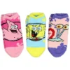 Nickelodeon SpongeBob SquarePants Women's Plush Fuzzy 3 Pack Ankle Socks Multicoloured