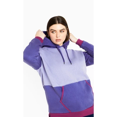 Women's Plus Size Tahlia Hoodie - Purple | AVENUE LEISURE - Image 4