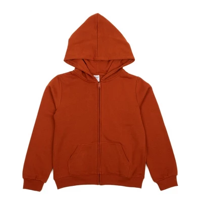 Leveret Kids Zipper Boho Solid Color Sweat Hoodie - Image 7