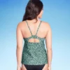 Women's Spotted Print Scoop Neck Tankini Top - Kona Sol™ Green