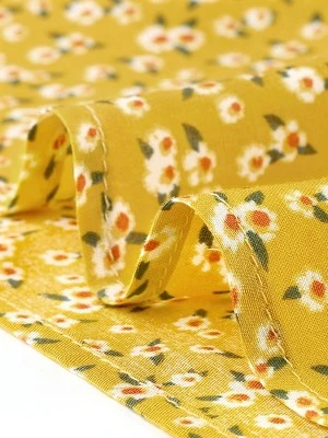 Allegra K Women's Floral Print Ruffle Hem High Elastic Waist Casual A-Line Midi Skirt - Image 5