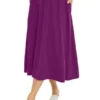 Jessica London Women’s Plus Size Soft Ease Midi Skirt