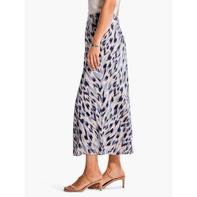 NIC + ZOE Misty Ikat Slip Skirt - Image 4