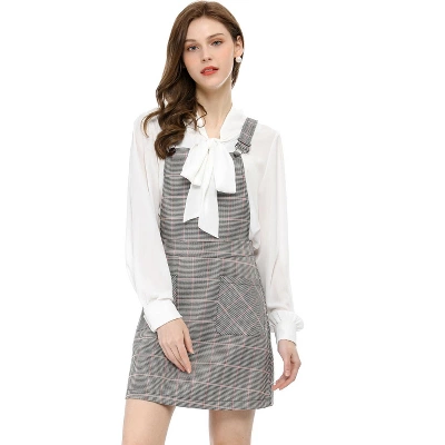 Allegra K Women's Causal Adjustable Strap Above Knee Suspender Skirts - Image 16