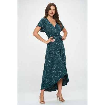 WEST K Women's Georgia Faux Wrap Dress With High-Low Hem And Tie Waist - Image 18