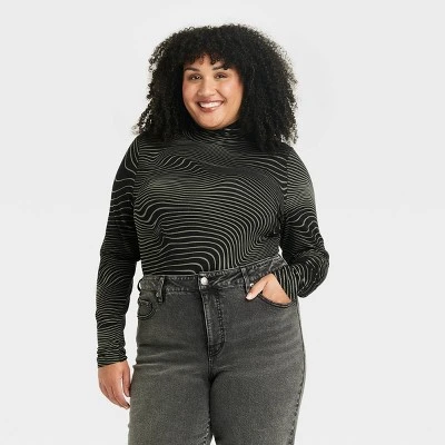 Women's Long Sleeve Turtleneck T-Shirt - Ava & Viv™ - Image 4