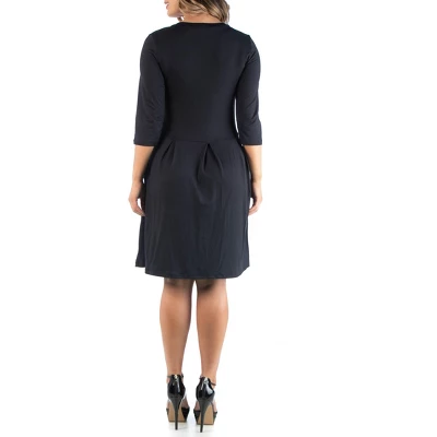 Fit And Flare Plus Size Dress - Image 2
